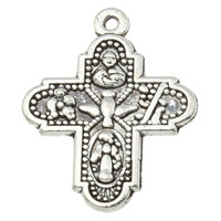 Zinc Alloy Cross Pendants, plated Approx 1mm, Approx 