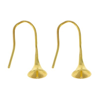 Brass Hook Earwire, plated 25-29mm,8mm,1mm 