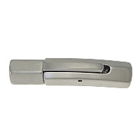 Stainless Steel Bayonet Clasp, Tube, plated 