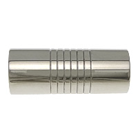 Round Stainless Steel Magnetic Clasp, Column, plated Approx 6mm 