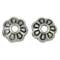 Zinc Alloy Bead Caps, Flower, plated lead & cadmium free Approx 1mm, Approx 