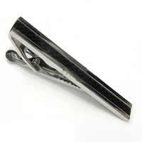 Clip de Corbata, acero inoxidable, chapado, 57x8mm, Vendido por UD