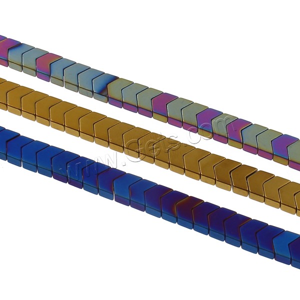 Las Perlas De Hematites Sin Magnético, Hematita no magnética, chapado, diverso tamaño para la opción & glaseado, más colores para la opción, agujero:aproximado 1mm, longitud:aproximado 15.7 Inch, Vendido por Sarta