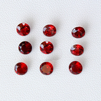 Garnet Cabochon, Diamond Shape, natural, January Birthstone & rivoli back & faceted 