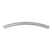 Sterling Silber Tube Perlen, 925 Sterling Silber, Rohr, plattiert, glatt, keine, 27.5x2.3mm, Bohrung:ca. 1.8mm, verkauft von PC