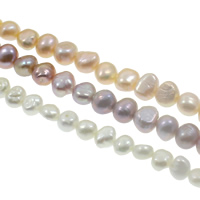 Baroque Cultured Freshwater Pearl Beads, natural Grade A, 7-8mm Approx 0.8mm Approx 15.3 Inch 