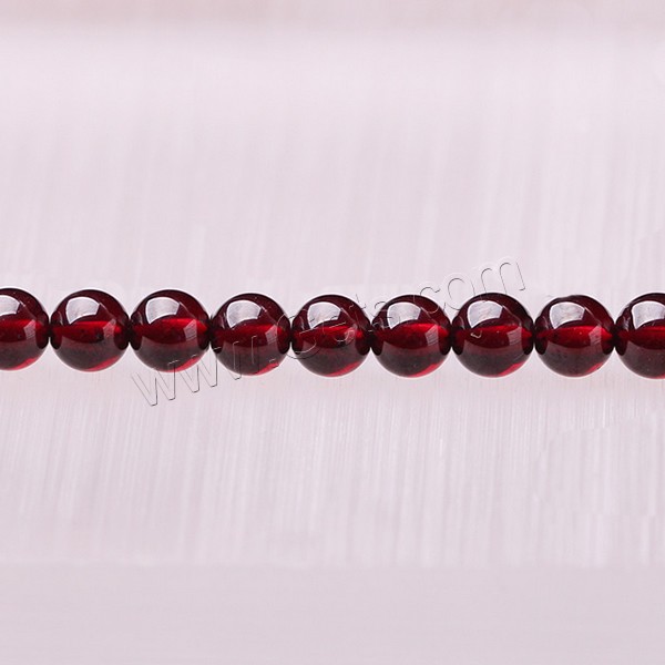 Natural Garnet Beads, Round, January Birthstone & different size for choice, Grade AAAAA, Length:Approx 15 Inch, Sold By Strand