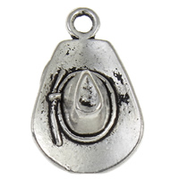 Zinc Alloy Hat Pendants, plated nickel, lead & cadmium free Approx 1mm 