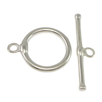 Brass Toggle Clasp, plated, single-strand Approx 2mm 