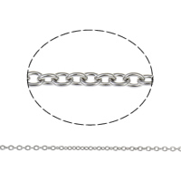 Chaîne ovale en acier inoxydable, avec bobine plastique, normes différentes pour le choix, couleur originale Vendu par bobine