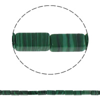 Perles synthétiques de Malachite, rectangle Environ 1.5mm Environ 15.7 pouce, Environ Vendu par brin