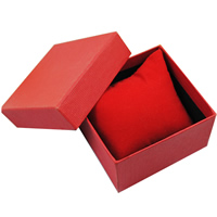 Cardboard Watch Box, with Sponge & Velveteen, Rectangle 