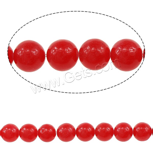 Jade Malaysia Bead, Round, more sizes for choice, Length:Approx 15 Inch, Sold By Strand