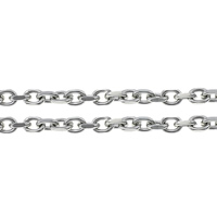 Stainless Steel Curb Chain, plated 