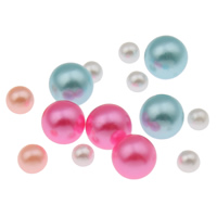 Perles en plastique ABS, Rond, normes différentes pour le choix & perle d'imitation & aucun trou, plus de couleurs à choisir, grade A, Vendu par sac