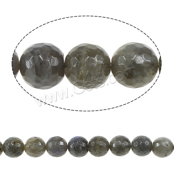 Labradorite Beads, Round, more sizes for choice, Hole:Approx 1mm, Length:15 Inch, Sold By Strand