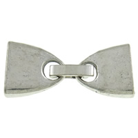 Broche plegable de aleación de zinc, chapado en color de plata antigua, diverso tamaño para la opción, libre de níquel, plomo & cadmio, Vendido por UD