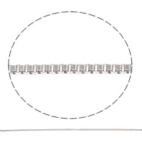 Box цепь из нержавеющей стали, нержавеющая сталь, Цепной ящик, оригинальный цвет, 2mm, продается м