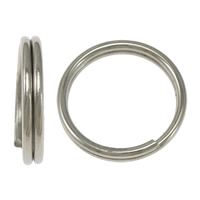 Anillo partido de acero inoxidable, acero inoxidable 316L, 2x12mm, aproximado 2169PCs/KG, Vendido por KG