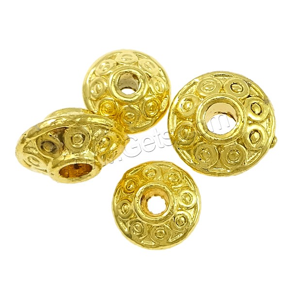 Brass Jewelry Beads, Bicone, real gold plated, different size for choice & high quality plating and never fade, Sold By PC