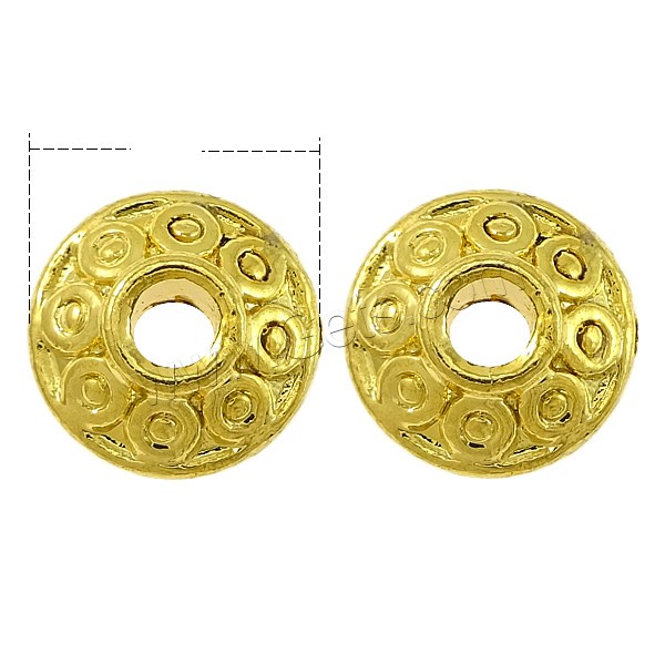 Brass Jewelry Beads, Bicone, real gold plated, different size for choice & high quality plating and never fade, Sold By PC