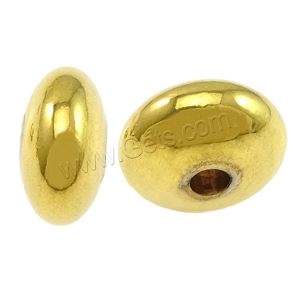 Brass Spacer Beads, Rondelle, real gold plated, different size for choice & high quality plating and never fade, Hole:Approx 1.5mm, Sold By PC