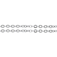 Stainless Steel Oval Chain, 316L Stainless Steel, original color Approx 