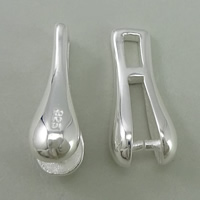 clip de pince en argent fin, argent sterling 925, Placage, plus de couleurs à choisir 1mm Environ Vendu par PC