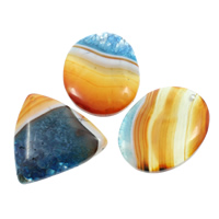 Ice Quartz Agate Pendants, natural, mixed - Approx 2mm 