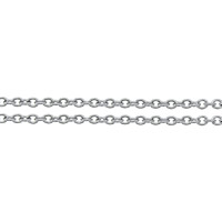 Stainless Steel Oval Chain, original color Approx 