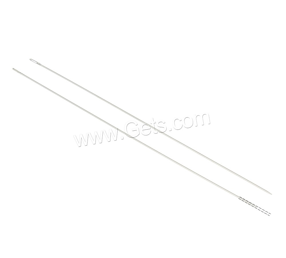 Beading Needles, Iron, platinum color plated, different size for choice, nickel, lead & cadmium free, Approx 30PCs/Bag, Sold By Bag