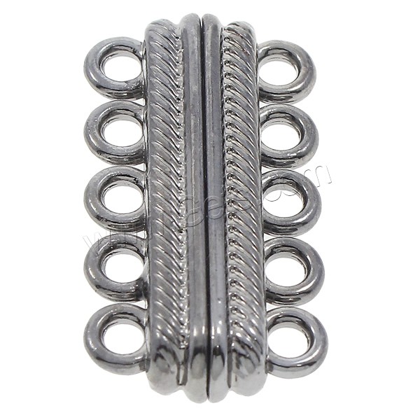 Zinc Alloy Magnetic Clasp, plated, different size for choice, more colors for choice, nickel, lead & cadmium free, Hole:Approx 2mm, Sold By PC