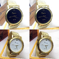 Reloj de Pulsera de mujeres, acero inoxidable, con dial de aleación de cinc & Vidrio, movimiento chino, chapado en color dorado, para mujer, más colores para la opción, 40mm, 20mm, longitud:aproximado 9 Inch, Vendido por UD