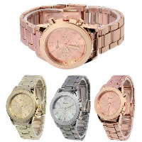 Reloj de Pulsera de mujeres, acero inoxidable, con dial de aleación de cinc, chapado, más colores para la opción, 36mm, longitud:aproximado 8.6 Inch, Vendido por UD