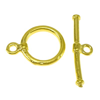 Brass Toggle Clasp, plated, single-strand Approx 2mm 