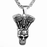 Pendentifs en titane, Acier titane, crane, pour homme & noircir Environ Vendu par PC