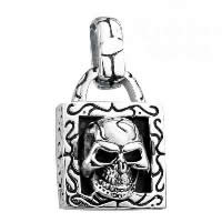 Pendentifs en titane, Acier titane, crane, pour homme & noircir Environ Vendu par PC