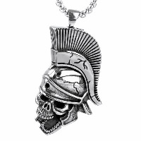 Pendentifs en titane, Acier titane, crane, pour homme & noircir Environ Vendu par PC