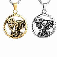 Pendentifs en titane, Acier titane, dragon, Placage, pour homme & noircir, plus de couleurs à choisir Environ Vendu par PC