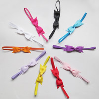 Fashion Baby Headband, Satin Ribbon, with nylon elastic cord, Bowknot, elastic & for children 70mm Approx 14 Inch 