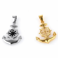 Pendentifs en titane, Acier titane, ancre, Placage, modèle nautique & pour homme, plus de couleurs à choisir Environ Vendu par PC