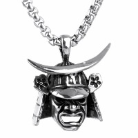 Pendentifs en titane, Acier titane, Casque, pour homme & noircir Environ Vendu par PC