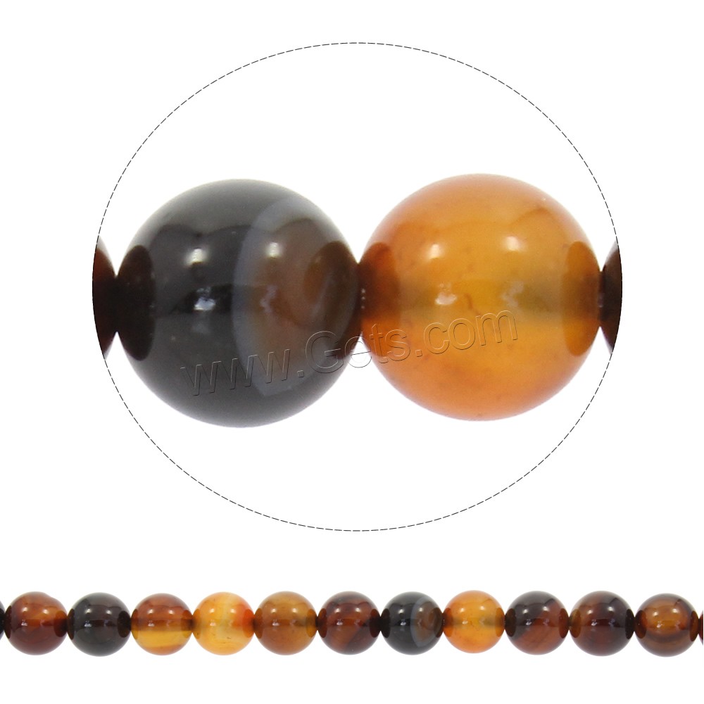 Perles agates miracles naturelles, agate miracle, Rond, synthétique, normes différentes pour le choix, Trou:Environ 1mm, Longueur:Environ 15 pouce, Vendu par brin