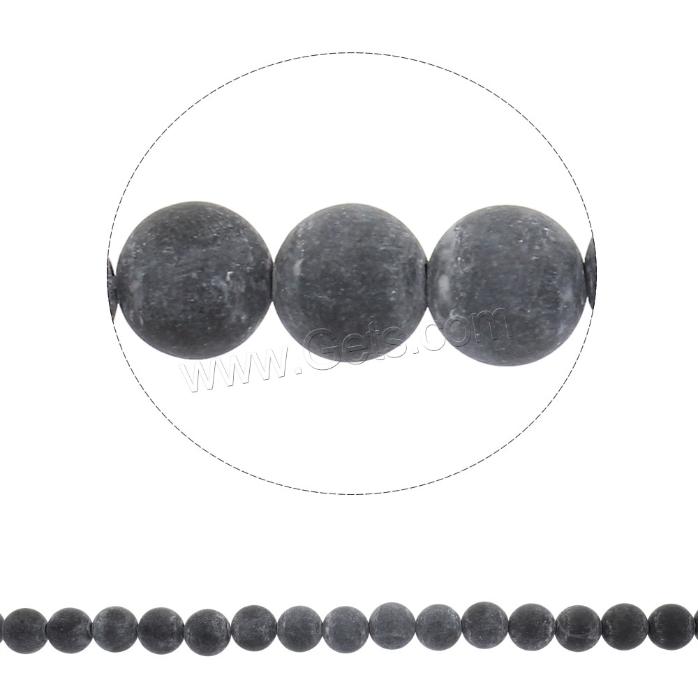 Stone Needle Beads, Round, synthetic, different size for choice & matte, Hole:Approx 1mm, Length:Approx 15.5 Inch, Sold By Strand