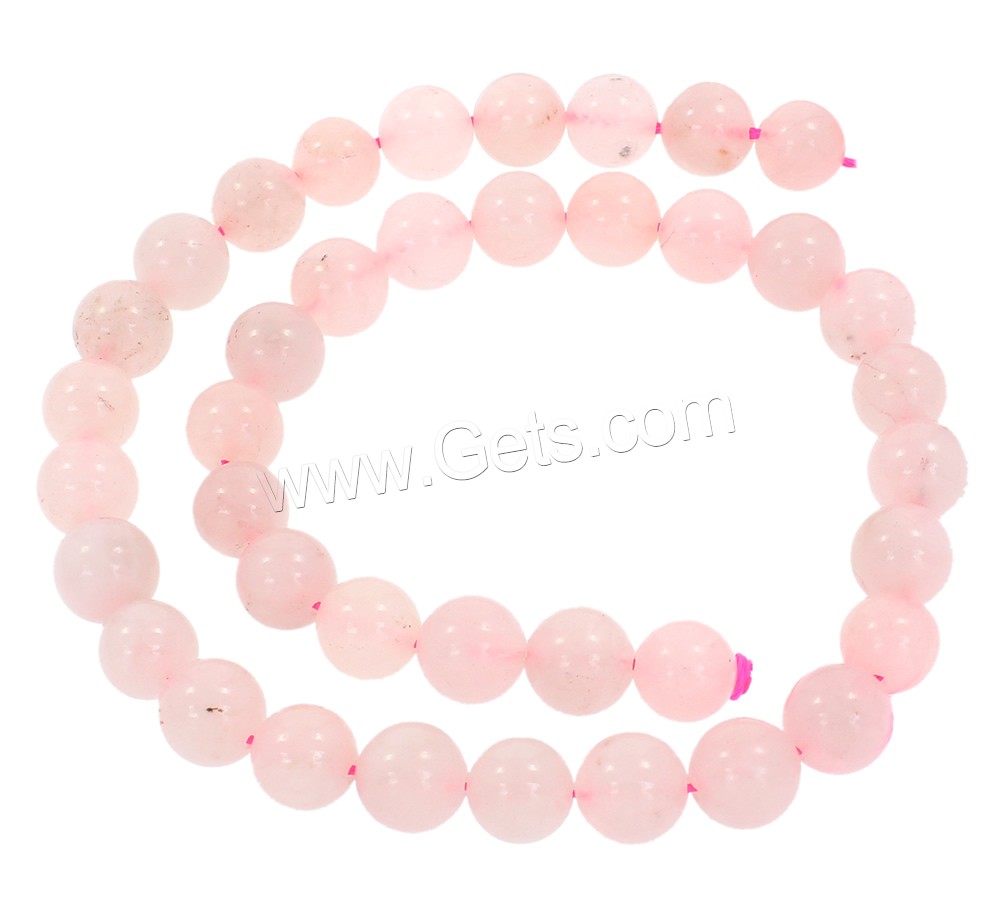 Natural Rose Quartz Beads, Round, synthetic, different size for choice, Hole:Approx 1mm, Length:Approx 15.5 Inch, Sold By Strand