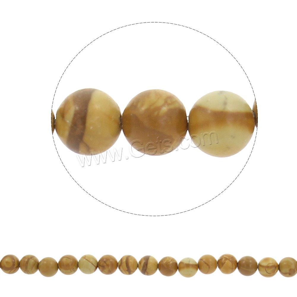 Grain Stone Beads, Round, synthetic, different size for choice, Hole:Approx 1mm, Length:Approx 15.5 Inch, Sold By Strand