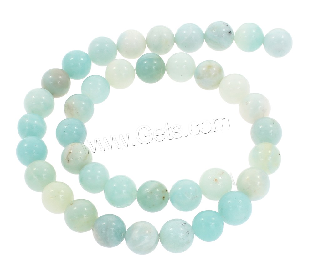 Perles amazonite, Rond, synthétique, normes différentes pour le choix, Trou:Environ 1mm, Longueur:Environ 15 pouce, Vendu par brin