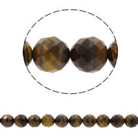 Perles d'Oeil de tigre, Rond, synthétique, normes différentes pour le choix & facettes Environ 1mm Environ 15 pouce, Vendu par brin