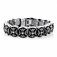 Titanium Steel Bracelet, for man & blacken, 16mm Approx 8.5 Inch 