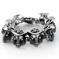 Acier titane bracelet, crane, pour homme & noircir, 26mm Environ 8.6 pouce, Vendu par brin